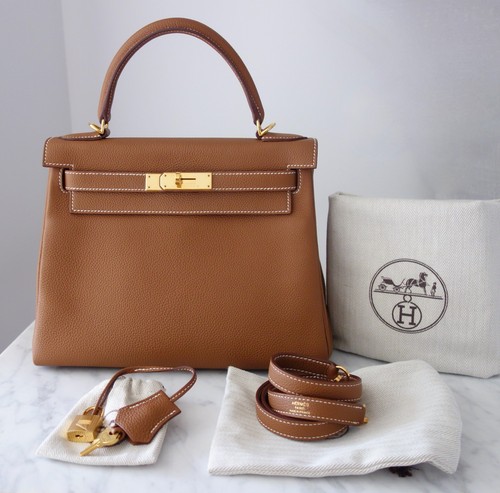 Sac hermes kelly gold - 28, (bag