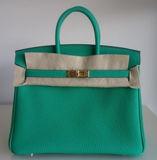 Sac Birkin 25 togo menthe