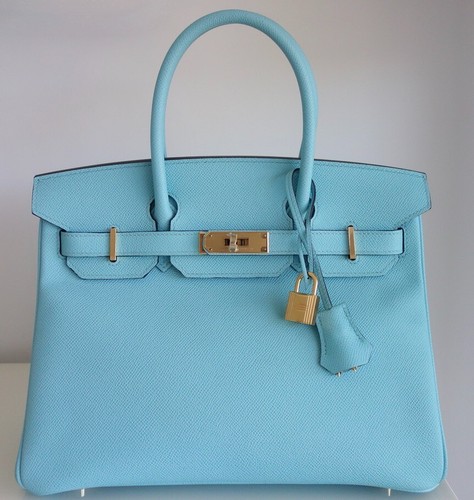 Sac hermes birkin bleu - sac,