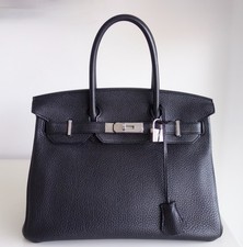 Sac Hermes Birkin 30 togo noir
