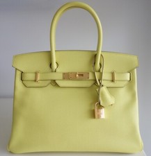 Sac Hermès Birkin 30 soufre
